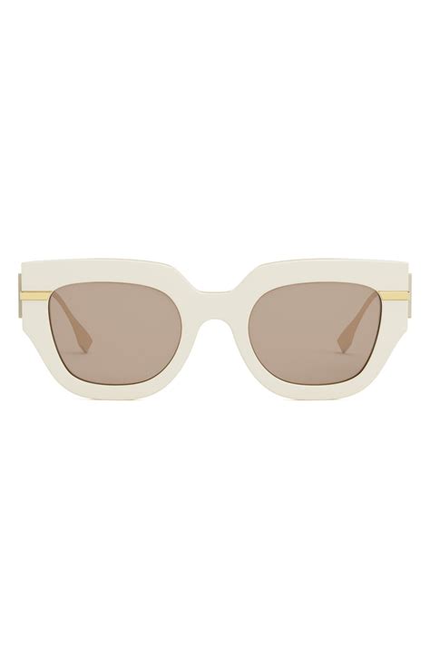 fendi 51mm square sunglasses|Fendi oversized sunglasses.